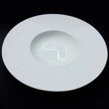 #BU6450; Ceramic round plate 12 inches..