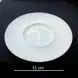#BU6528; Ceramic round plate 12 inches