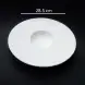 #BU6542; Ceramic round plate 11 inches