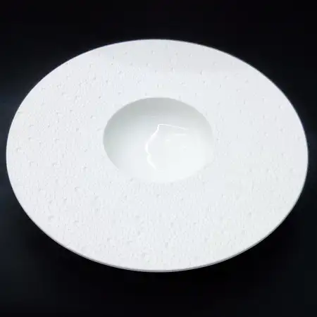 #BU6559; Ceramic round plate 12 inches..