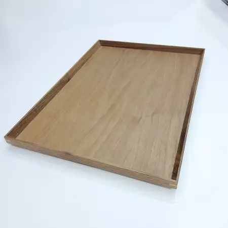 #BW4432;  Walnut wood tray 44x32cm..