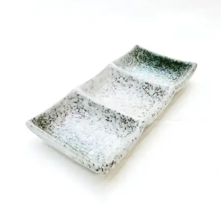 #BY-0105B; Ceramic sauce dish 1x3..