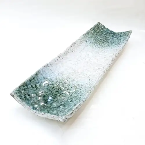 #BY-0129B; Ceramic long plate 16 inches