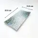 #BY-0150B; Ceramic rectangular plate 8.75'' inches