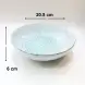 #BY-0259C; Ceramic bowl 8 inches