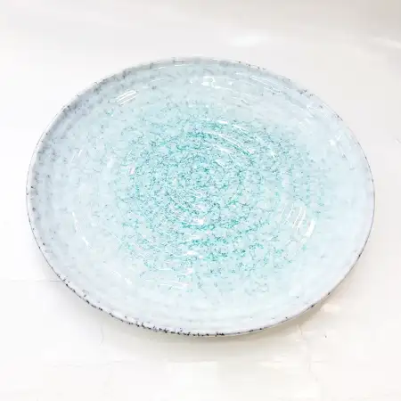 #BY-0396C; Ceramic round plate 10.5 inch..