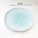 #BY-0396C; Ceramic round plate 10.5 inches