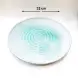#BY-0402C; Ceramic round plate 12.5 inches