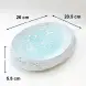#BY-0440C; Ceramic oval plate 10.5 inches