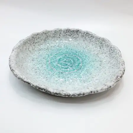 #BY-0495C; Ceramic plate 10 inches..