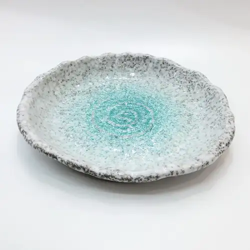 #BY-0495C; Ceramic plate 10 inches