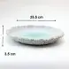 #BY-0495C; Ceramic plate 10 inches