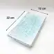 #BY-0501C; Ceramic rectangular plate 8.5 inches