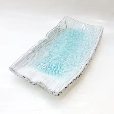 #BY-0587C; Ceramic rectangular plate 12 ..