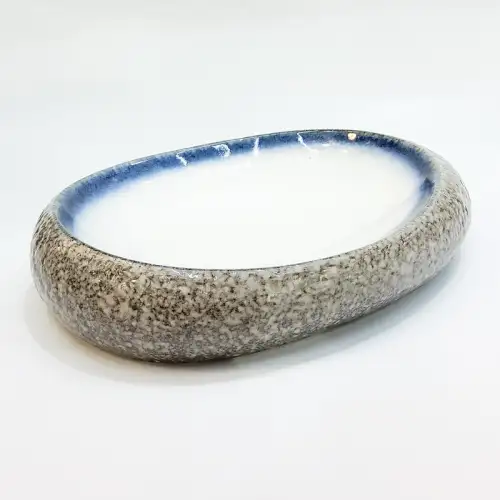 #BY-1492; Ceramic 12 inches oval plate