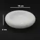 #BY-3175WT; Ceramic donut shape bowl 6.25 inches