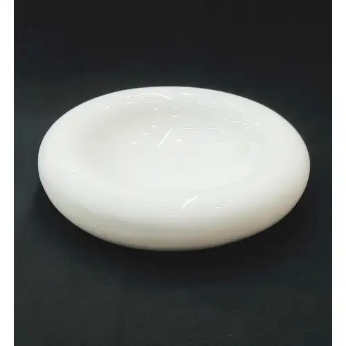 #BY-3199WT; Ceramic donut shape bowl 9.5 inches