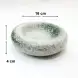 #BY-3236B; Ceramic donut shape bowl 6.25 inches
