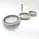 #BY-3304A; Ceramic donut shape bowl 8 inches