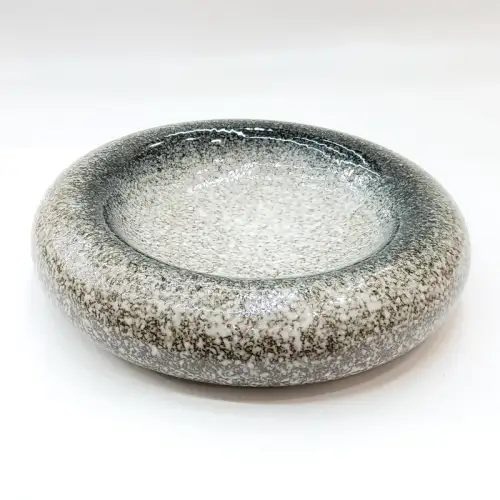 #BY-3311A; Ceramic donut shape bowl 9.5 inches