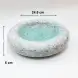 #BY-3373C; Ceramic donut shape bowl 9.5 inches