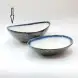 #BY-7716; Ceramic 10 inches boat shape bowl