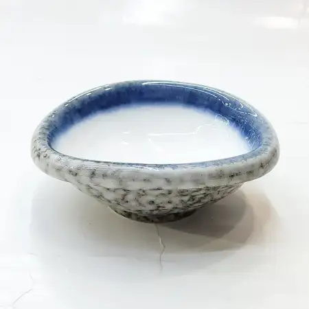 #BY-7785; Ceramic 3.75 inches oval sauce..