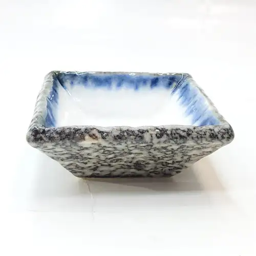 #BY-7792; Ceramic 3 inches square sauce dish