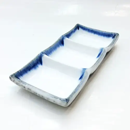 #BY-7853; Ceramic 7.25 inches sauce dish 1x3