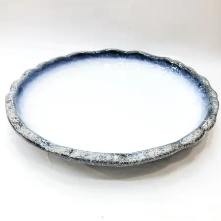 #BY-7907; Ceramic 12.5 inches plate..