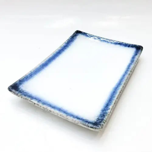 #BY-7921; Ceramic 8.25 inches rectangular plate