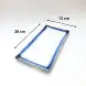 #BY-7945; Ceramic 10.25 inches rectangular plate