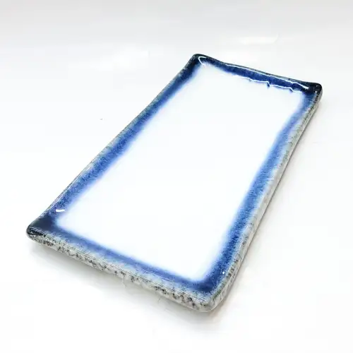 #BY-7945; Ceramic 10.25 inches rectangular plate