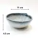 #BY-9574A; Ceramic bowl 4.25 inches