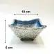#BY-9598A: Ceramic square bowl 4 inches