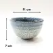 #BY-9611A; Ceramic bowl 4.5 inches