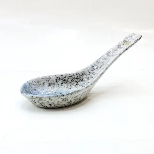 #BY-9642A; Ceramic spoon 5 inches