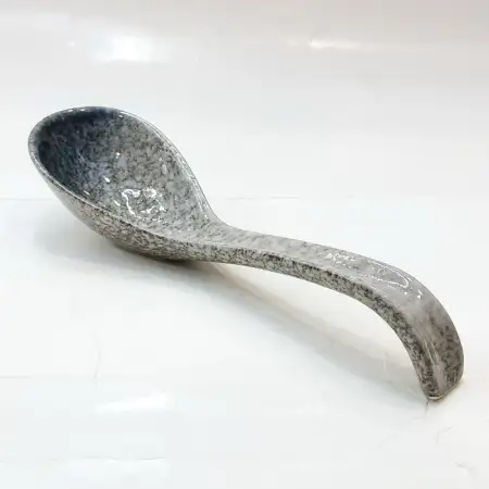 #BY-9659A; Ceramic spoon 7 inches..