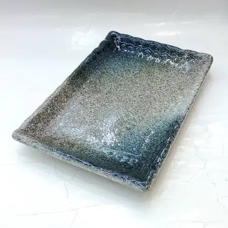 #BY-9789A; Ceramic rectangular plate 8.5..