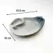 #BY-9819A; Ceramic leaf plate 9 inches