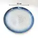 #BY-9888A; Ceramic round plate 12.25 inches