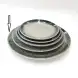 #BY-9888A; Ceramic round plate 12.25 inches