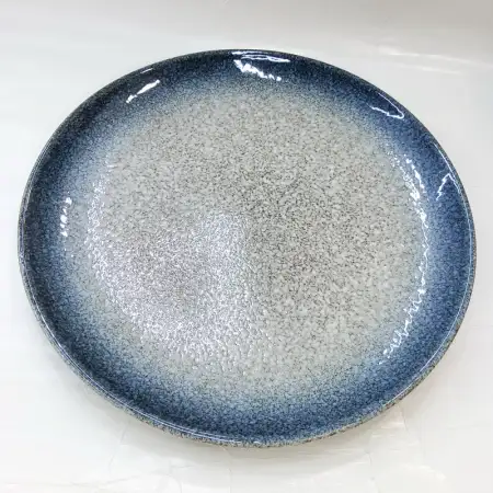#BY-9888A; Ceramic round plate 12.25 inc..