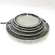 #BY-9918A; Ceramic round plate 9 inches
