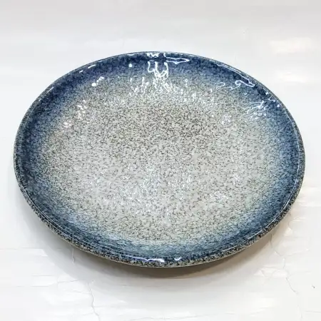 #BY-9918A; Ceramic round plate 9 inches..