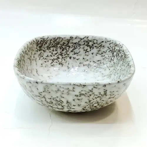 #BY-9956B; Ceramic sauce dish 4 inches