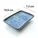 #CB-7983; Ceramic rectangular sauce dish 1x2
