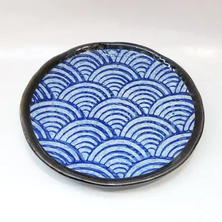 #CB-8027; Ceramic round plate 6.25 inche..
