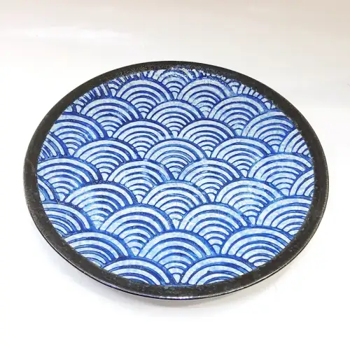 #CB-8058; Ceramic round plate 10 inches