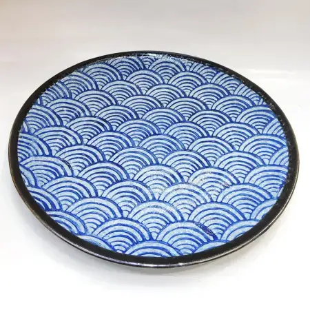 #CB-8065; Ceramic round plate 12 inches..
